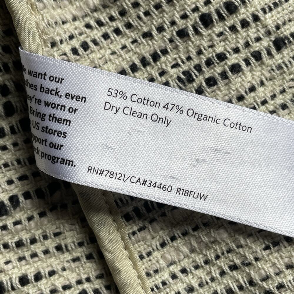 Eileen Fisher Open Blazer Jacket Womens XL Artsy Cotton Textured Heather Tweed - Picture 15 of 15